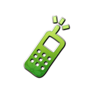 86110-retro-green-floral-icon-business-phone-cell